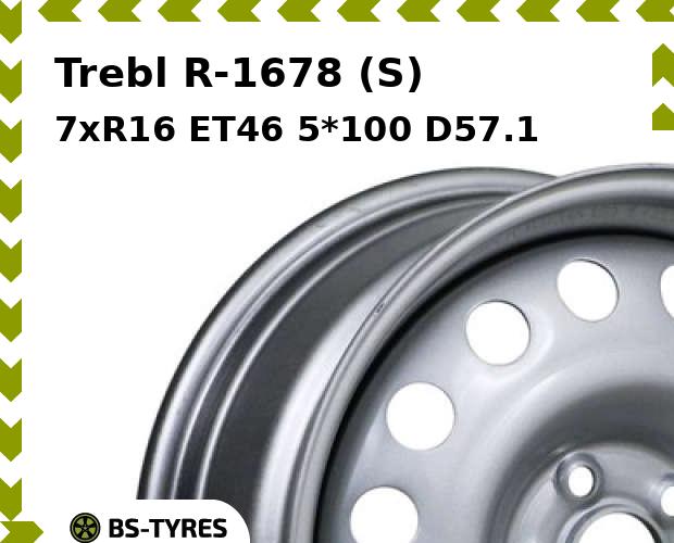 

Колесный диск Trebl, R-1678 (S) 7xR16 ET46 5*100 D57.1
