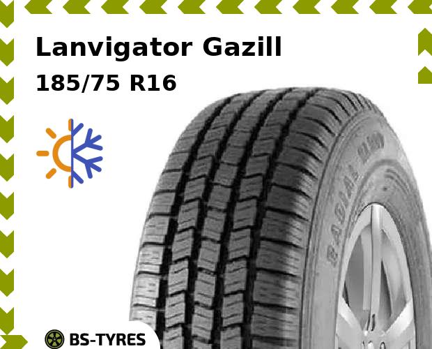 

Всесезонные шины Lanvigator, Gazill 185/75 R16C 104/102R
