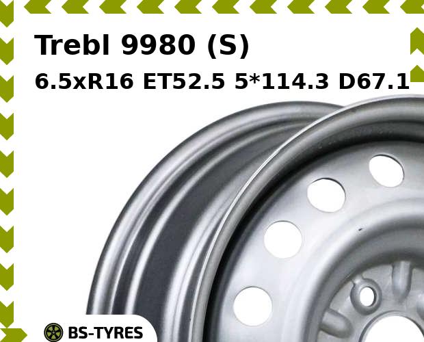 

Колесный диск Trebl, 9980 (S) 6.5xR16 ET52.5 5*114.3 D67.1