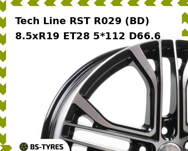 

Колесный диск Tech-line, RST R029 (BD) 8.5xR19 ET28 5*112 D66.6