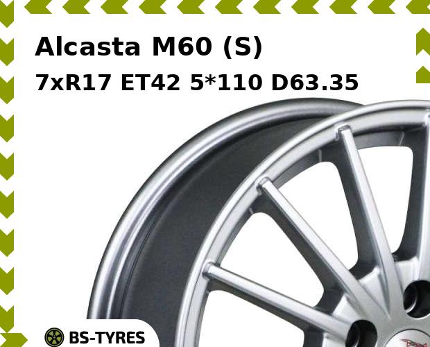 

Колесный диск Alcasta, M60 (S) 7xR17 ET42 5*110 D63.35