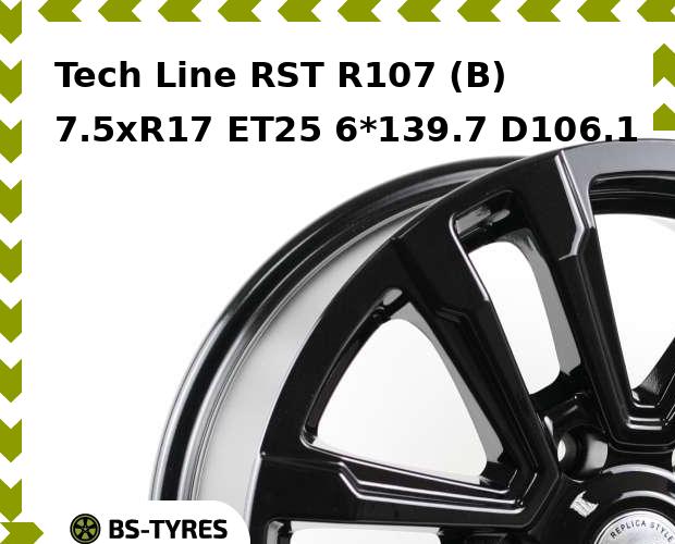

Колесный диск Tech Line, Tech-line RST R107 (B) 7.5xR17 ET25 6*139.7 D106.1