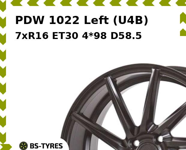 

Колесный диск PDW, 1022 Left (U4B) 7xR16 ET30 4*98 D58.5