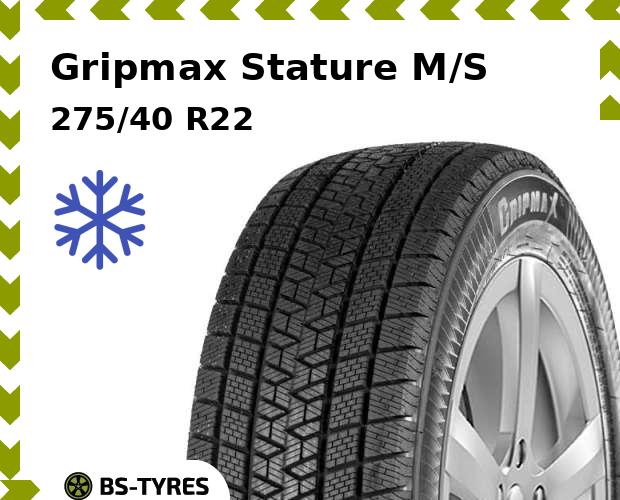

Зимние шины Gripmax, Stature M/S 275/40 R22 108V