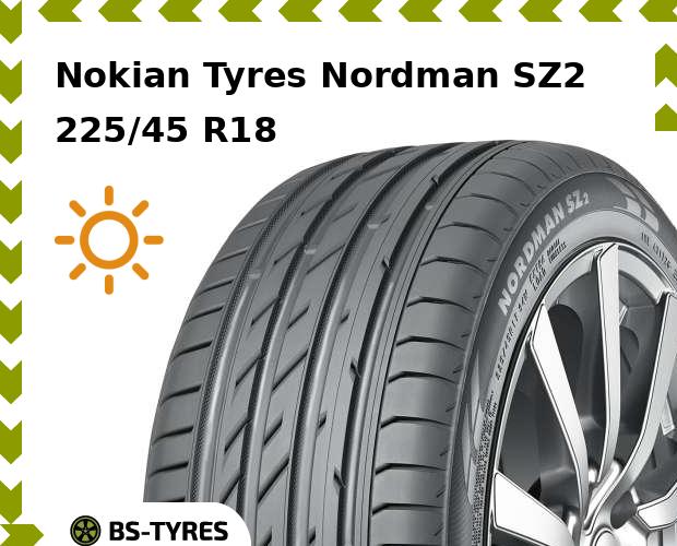 

Летние шины Nokian Tyres, Nordman SZ2 225/45 R18 95W