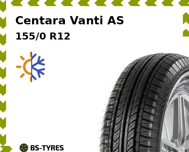 

Всесезонные шины Centara, Vanti AS 155/0 R12C 83/81Q