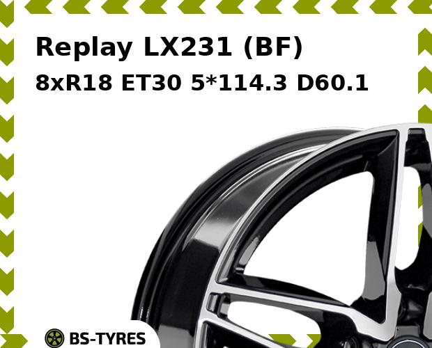 

Колесный диск Replay, LX231 (BF) 8xR18 ET30 5*114.3 D60.1
