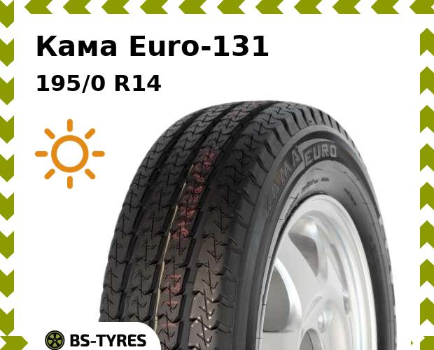 

Летние шины Кама, Euro-131 195/0 R14C 106/104R