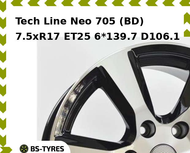 

Колесный диск Tech Line, Tech-line Neo 705 (BD) 7.5xR17 ET25 6*139.7 D106.1