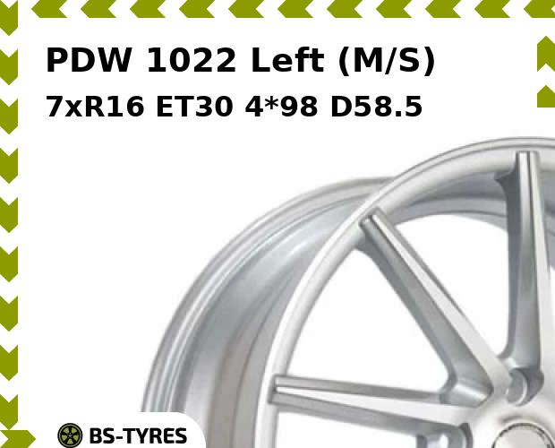 

Колесный диск PDW, 1022 Left (M/S) 7xR16 ET30 4*98 D58.5