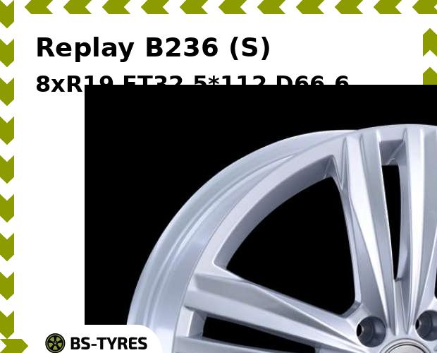 

Колесный диск Replay, B236 (S) 8xR19 ET32 5*112 D66.6