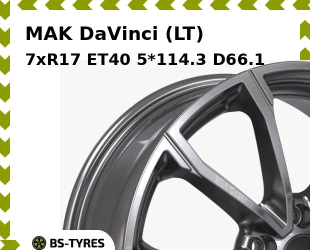 

Колесный диск MAK, DaVinci (LT) 7xR17 ET40 5*114.3 D66.1