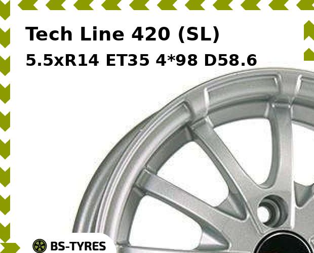 

Колесный диск Tech Line, Tech-line 420 (SL) 5.5xR14 ET35 4*98 D58.6
