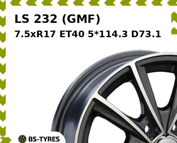 

Колесный диск LS, 232 (GMF) 7.5xR17 ET40 5*114.3 D73.1