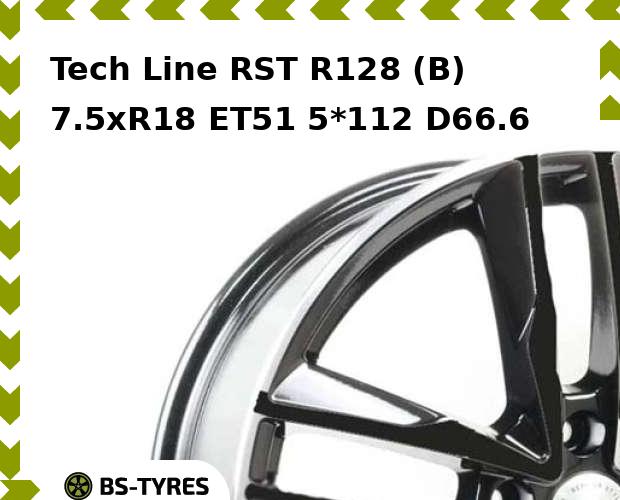 

Колесный диск Tech Line, Tech-line RST R128 (B) 7.5xR18 ET51 5*112 D66.6