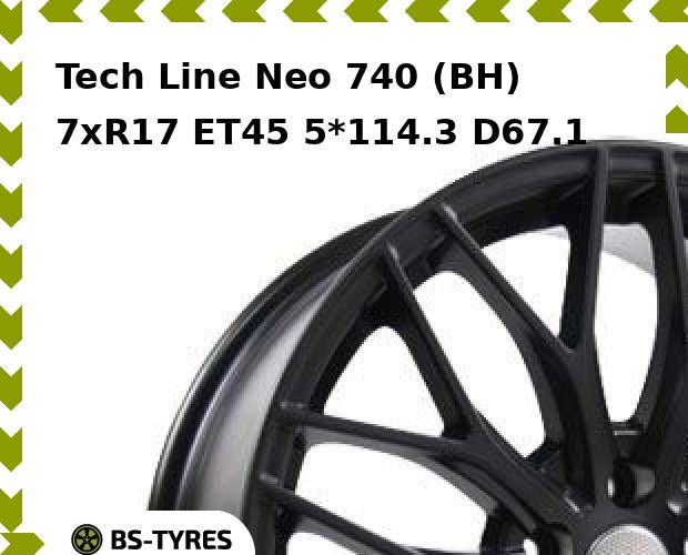 

Колесный диск Tech Line, Tech-line Neo 740 (BH) 7xR17 ET45 5*114.3 D67.1