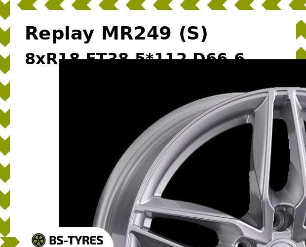

Колесный диск Replay, MR249 (S) 8xR18 ET38 5*112 D66.6