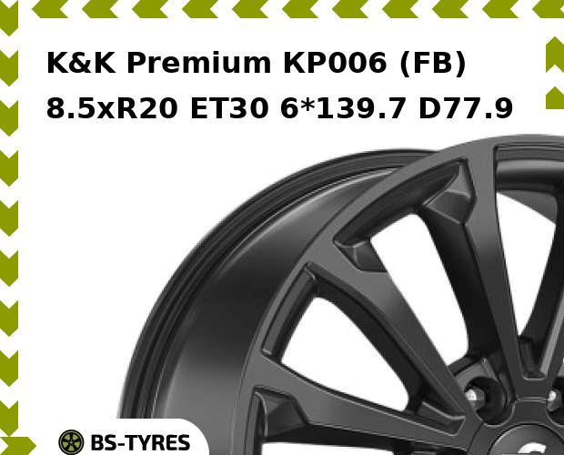 

Колесный диск K&K, Premium КР006 (FB) 8.5xR20 ET30 6*139.7 D77.9