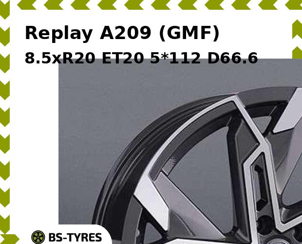 

Колесный диск Replay, A209 (GMF) 8.5xR20 ET20 5*112 D66.6