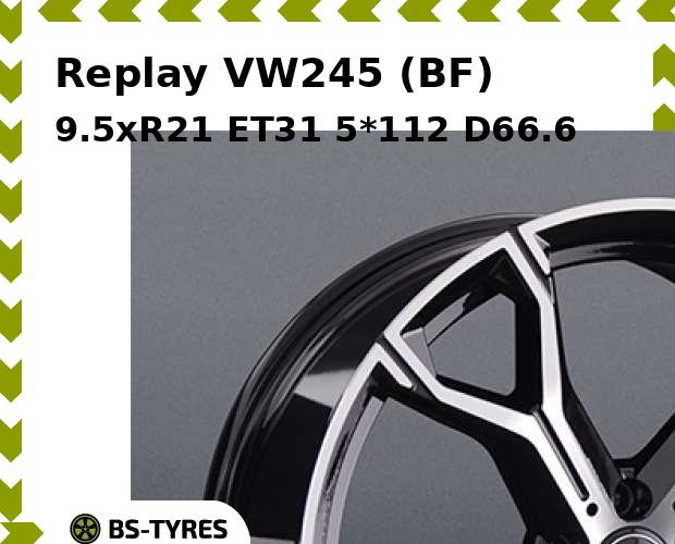 

Колесный диск Replay, VW245 (BF) 9.5xR21 ET31 5*112 D66.6