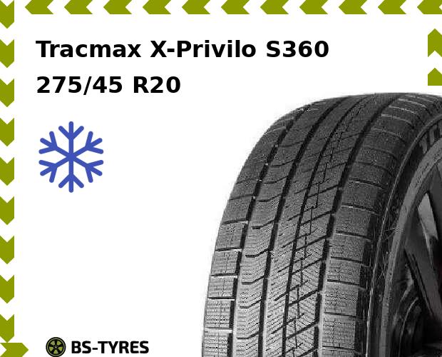 

Зимние шины Tracmax, X-Privilo S360 275/45 R20 110T