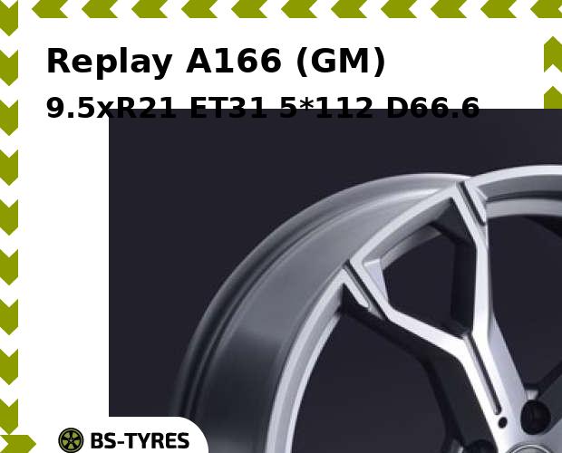

Колесный диск Replay, A166 (GM) 9.5xR21 ET31 5*112 D66.6