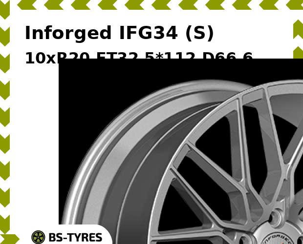 

Колесный диск Inforged, IFG34 (S) 10xR20 ET32 5*112 D66.6