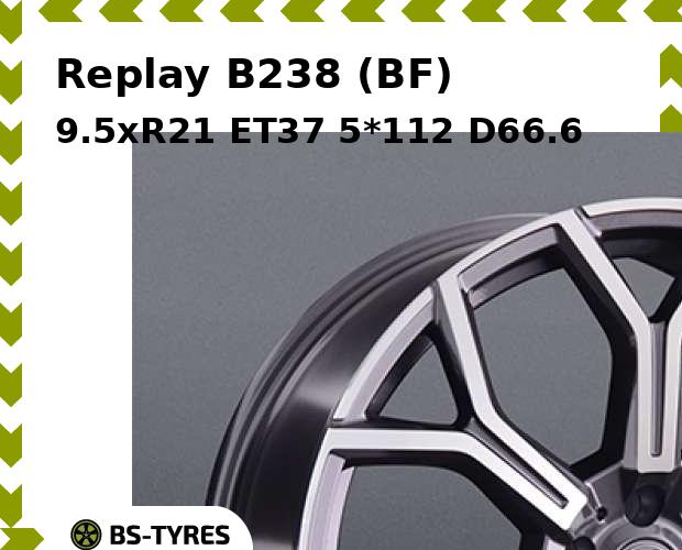 

Колесный диск Replay, B238 (BF) 9.5xR21 ET37 5*112 D66.6