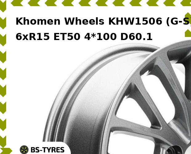 

Колесный диск Khomen Wheels, KHW1506 (G-S) 6xR15 ET50 4*100 D60.1