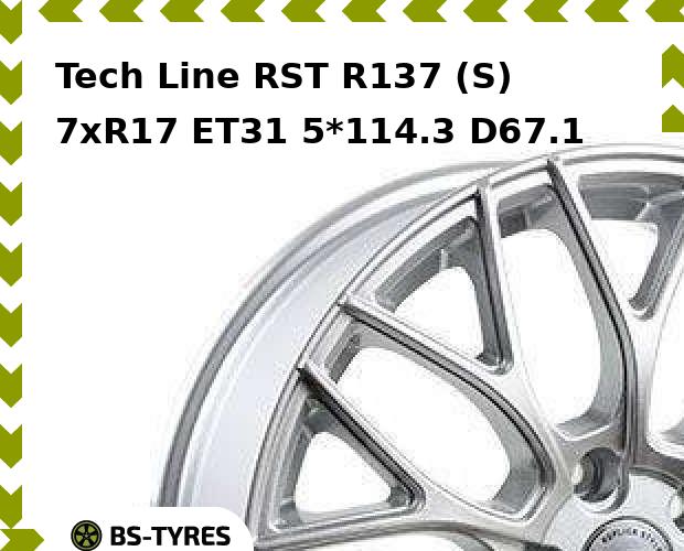 

Колесный диск Tech Line, Tech-line RST R137 (S) 7xR17 ET31 5*114.3 D67.1
