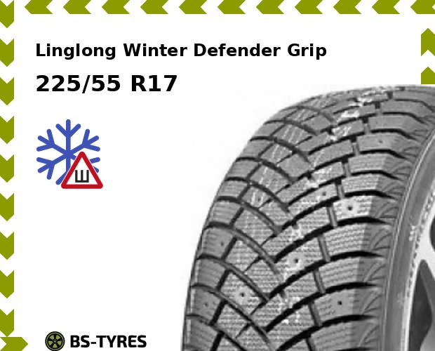 

Зимние шины Linglong, LingLong Winter Defender Grip 225/55 R17 97T