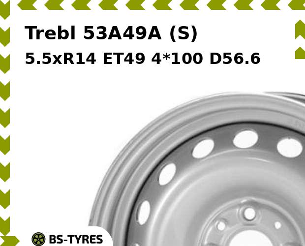 

Колесный диск Trebl, 53A49A (S) 5.5xR14 ET49 4*100 D56.6