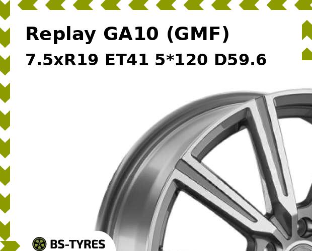 

Колесный диск Replay, GA10 (GMF) 7.5xR19 ET41 5*120 D59.6