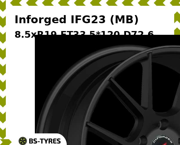 

Колесный диск Inforged, IFG23 (MB) 8.5xR19 ET33 5*120 D72.6