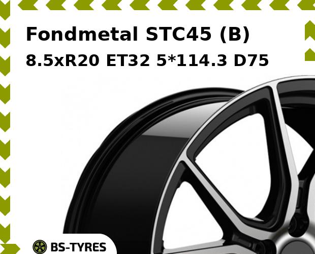 

Колесный диск Fondmetal, STC45 (B) 8.5xR20 ET32 5*114.3 D75