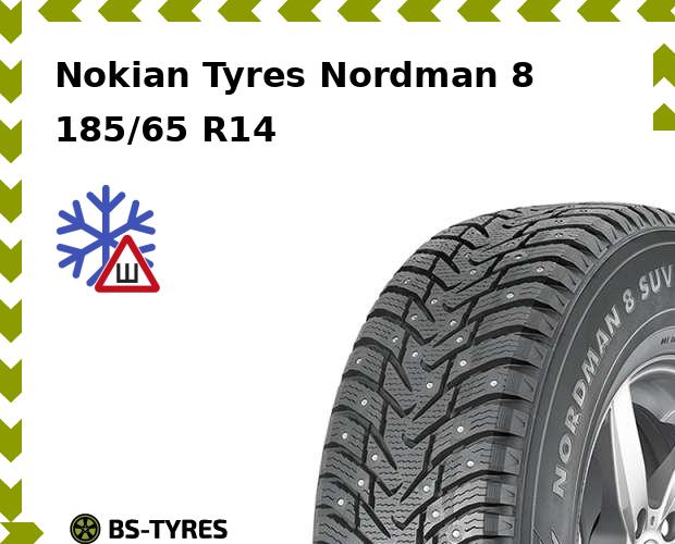 

Зимние шины Nokian Tyres, Nordman 8 185/65 R14 90T