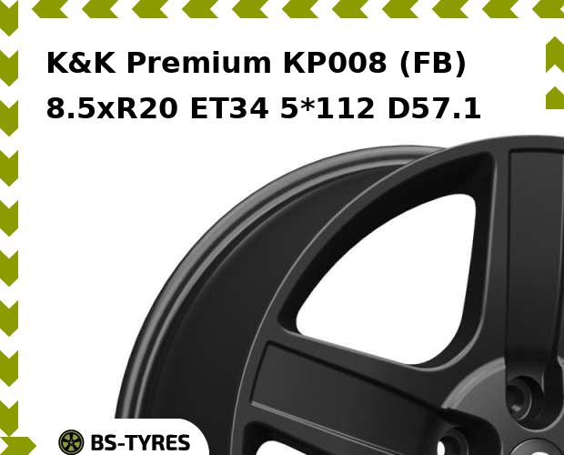 

Колесный диск K&K, Premium КР008 (FB) 8.5xR20 ET34 5*112 D57.1