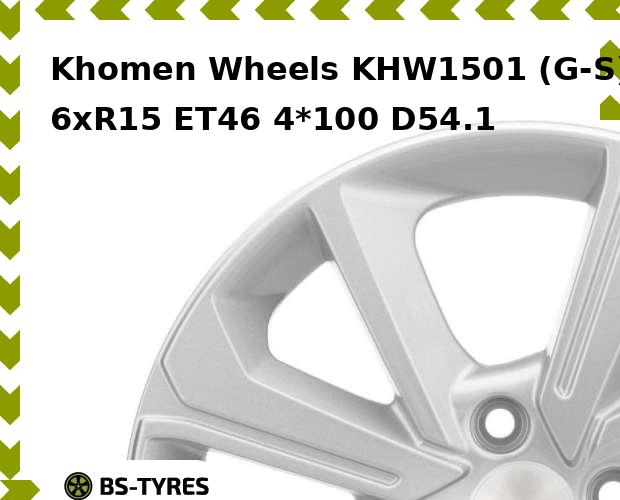 

Колесный диск Khomen Wheels, KHW1501 (G-S) 6xR15 ET46 4*100 D54.1