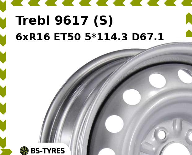 

Колесный диск Trebl, 9617 (S) 6xR16 ET50 5*114.3 D67.1