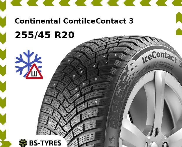 

Зимние шины Continental, ContiIceContact 3 255/45 R20 105T