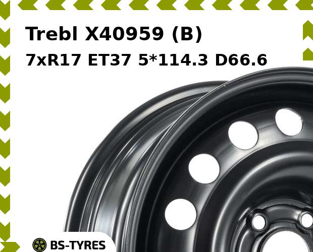 

Колесный диск Trebl, X40959 (B) 7xR17 ET37 5*114.3 D66.6