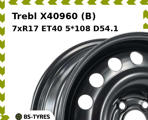 

Колесный диск Trebl, X40960 (B) 7xR17 ET40 5*108 D54.1