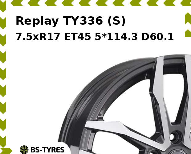 

Колесный диск Replay, TY336 (S) 7.5xR17 ET45 5*114.3 D60.1