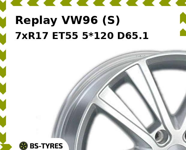 

Колесный диск Replay, VW96 (S) 7xR17 ET55 5*120 D65.1
