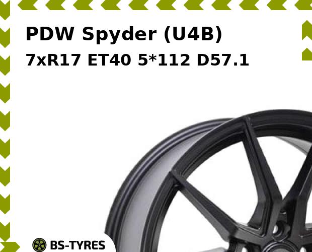 

Колесный диск PDW, Spyder (U4B) 7xR17 ET40 5*112 D57.1