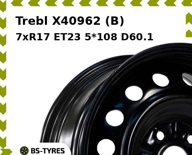 

Колесный диск Trebl, X40962 (B) 7xR17 ET23 5*108 D60.1