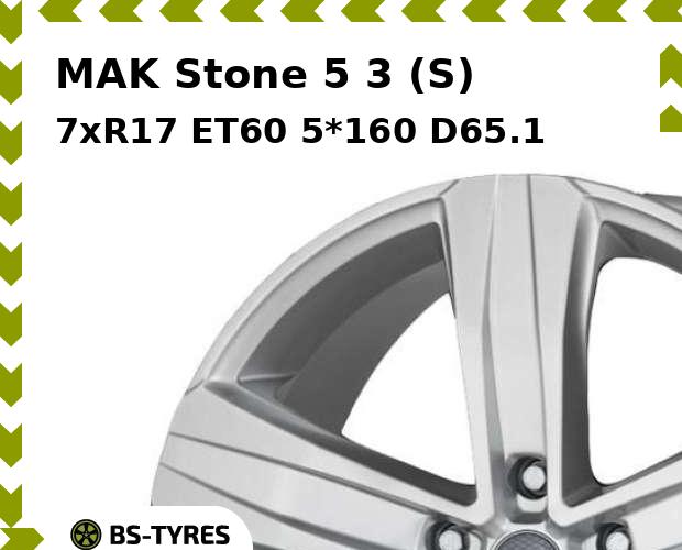 

Колесный диск MAK, Stone 5 3 (S) 7xR17 ET60 5*160 D65.1