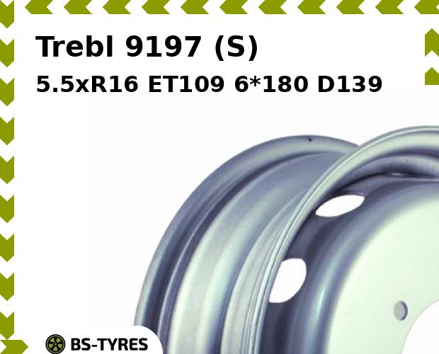 

Колесный диск Trebl, 9197 (S) 5.5xR16 ET109 6*180 D139