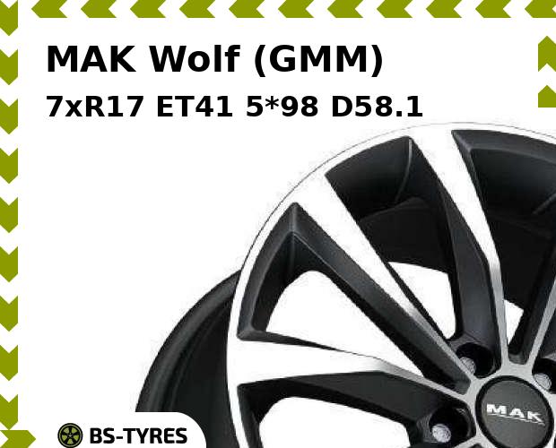 

Колесный диск MAK, Wolf (GMM) 7xR17 ET41 5*98 D58.1