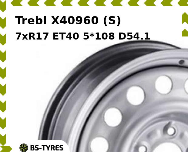 

Колесный диск Trebl, X40960 (S) 7xR17 ET40 5*108 D54.1
